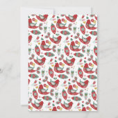 Skandinavische Weihnachtsschmuck-Party Einladung (Rückseite)