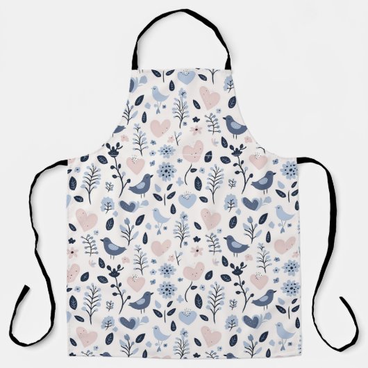 Skandinavische Whimsikvögel Schürze (Vorderseite)