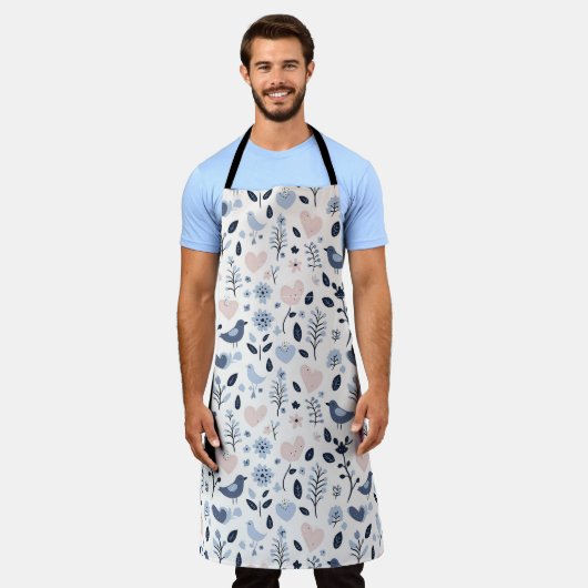 Skandinavische Whimsikvögel Schürze (Getragen)