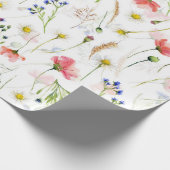 Skandinavische Wildblumen Meadow Geschenkpapier (Ecke)