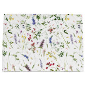 Skandinavische Wildblumen Meadow Große Geschenktüte (Vorderseite)