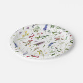 Skandinavische Wildblumen Meadow Pappteller (Schrägansicht)