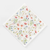 Skandinavische Wildblumen Meadow Serviette (Ecke)