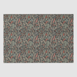 Skandinavische Winter Floral und Berry Holiday Seidenpapier