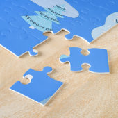 Skandinavische Winterhäuser - Schneemuster Puzzle (Seite)