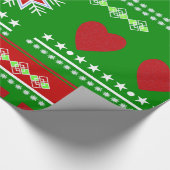 Skandinavische Winterlandschaft Geschenkpapier (Ecke)