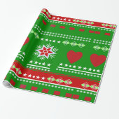 Skandinavische Winterlandschaft Geschenkpapier (Ungerollt)