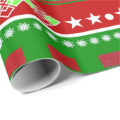 Skandinavische Winterlandschaft Geschenkpapier (Rolleneckpunkt)