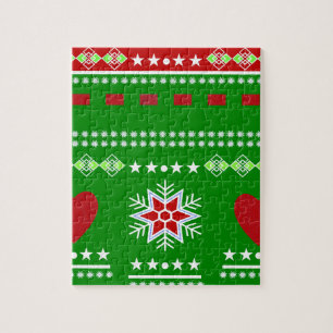 Skandinavische Winterlandschaft Puzzle