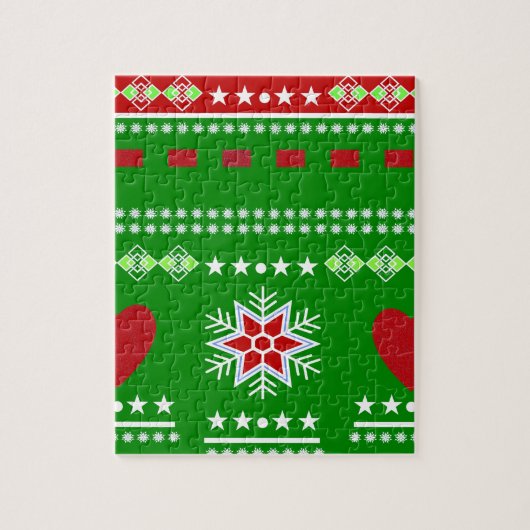 Skandinavische Winterlandschaft Puzzle (Vertikal)