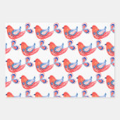 Skandinavische Wrapping Paper Sheets Geschenkpapier Set (Vorderseite)