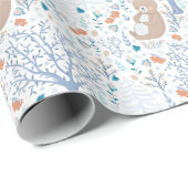 Skandinavischer Bär Geschenkpapier (Rolleneckpunkt)