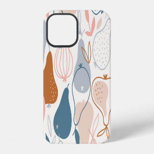 Skandinavischer Birnen-Druck: Vintage-Fruchtmuster iPhone 12 Hülle