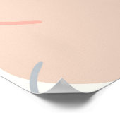 Skandinavischer Birnendruck: Vintages Fruchtmuster Poster (Ecke)