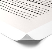 Skandinavischer Boho Simple Red Sun Lake aus dem M Poster (Ecke)