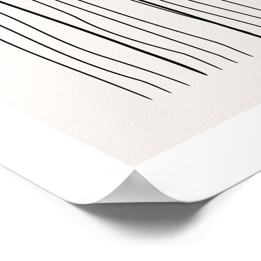 Skandinavischer Boho Simple Red Sun Lake aus dem M Poster (Ecke)