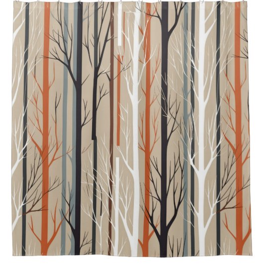 Skandinavischer Duschvorhang (Vorderseite)