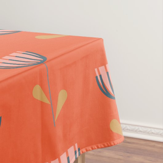 Skandinavischer Folklore-Stil Einfache Blume in Or Tischdecke (Beispiel)