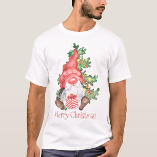Skandinavischer Frohe Weihnachten Gnom Spaß T-Shirt
