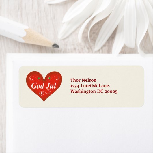 Skandinavischer Gott Jul Weihnachts Herz (Insitu)