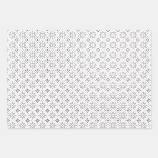 Skandinavischer Hirschhirsch, schwarz Geschenkpapier Set (Vorderseite 3)