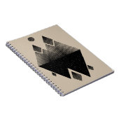 Skandinavischer inspirierter Dreieck-Entwurf Notizblock (Rechte Seite)