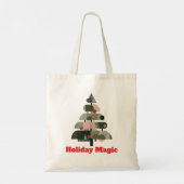 Skandinavischer moderner Weihnachtsbaum Tragetasche (Rückseite)