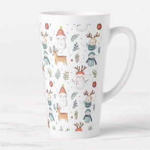 Skandinavischer nordischer Weihnachtsurlaub Winter Milchtasse