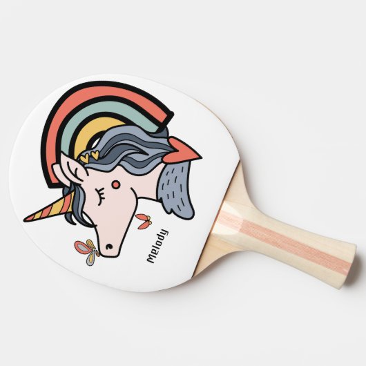 Skandinavischer Schmetterling-Individuelle Name Tischtennis Schläger (Seitenansicht)