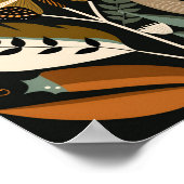 Skandinavischer Skandinavier Butterfly Art Print Poster (Ecke)