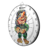 Skandinavischer Sonnentroll Illustration Wasserfar Dartscheibe (Vorderseite rechts)