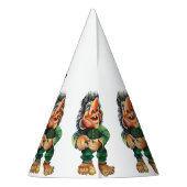 Skandinavischer Sonnentroll Illustration Wasserfar Partyhütchen (Rückseite)