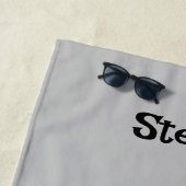 Skandinavischer Sonnentroll Illustration Wasserfar Strandtuch (Beispiel)