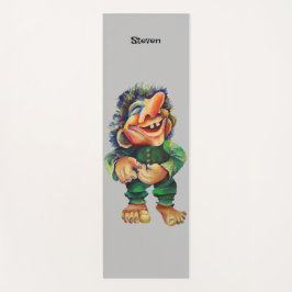 Skandinavischer Sonnentroll Illustration Wasserfar Yogamatte