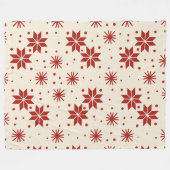 Skandinavischer Sternenexplosions-Schneeflocke Fleecedecke (Vorderseite (Horizontal))