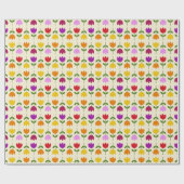 Skandinavischer Stil farbenfroh auf der Krm-Blume Geschenkpapier (Flach)