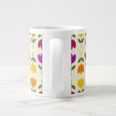 Skandinavischer Stil farbenfroh auf der Krm-Blume Jumbo-Tasse (Rückseite)