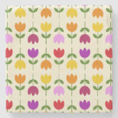 Skandinavischer Stil farbenfroh auf der Krm-Blume Steinuntersetzer (Vorderseite)