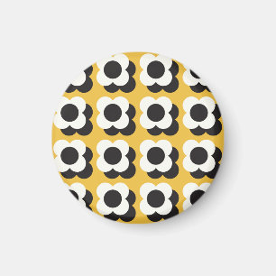Skandinavischer Stil, florales Vintage-Muster Magnet