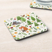 Skandinavischer Stil Illustrationen auf Creme Getränkeuntersetzer (Linke Seite)