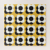 skandinavischer Stil, Vintages Blumenmuster Puzzle (Horizontal)