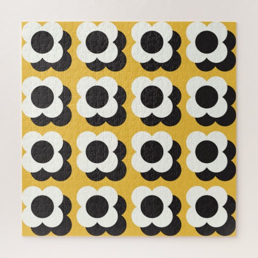 skandinavischer Stil, Vintages Blumenmuster Puzzle (Vertikal)
