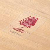 Skandinavischer Tree Nordische Weihnachtszeit Pers Acryleinladungen (Ablage )