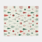 Skandinavischer Urwald Fleecedecke (Vorderseite (Horizontal))