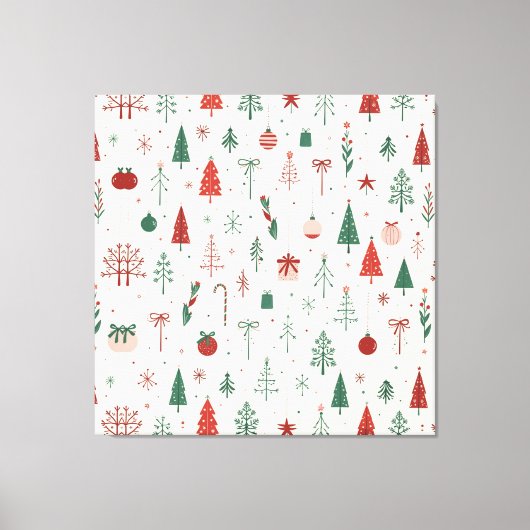 Skandinavischer Urwald Leinwanddruck (Vorderseite)