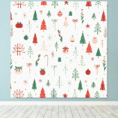 Skandinavischer Urwald Leinwanddruck (Insitu (Holzboden))