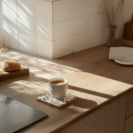 Skandinavischer Vogel- und Blumengestein Untersetz Steinuntersetzer