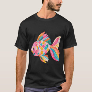 Skandinavischer Volksfarbiger Fisch T-Shirt