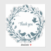 Skandinavischer Volkskranz Aufkleber (Blatt)