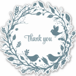 Skandinavischer Volkskranz Aufkleber